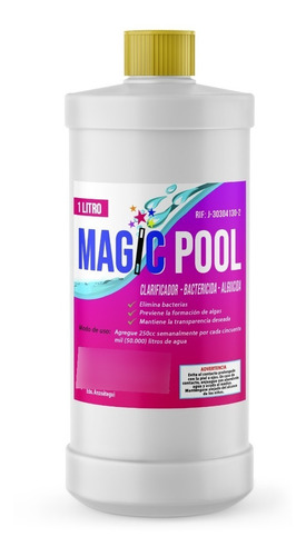 Magic Pool 3 En 1 Clarificante Alguicida Bactericida Piscina