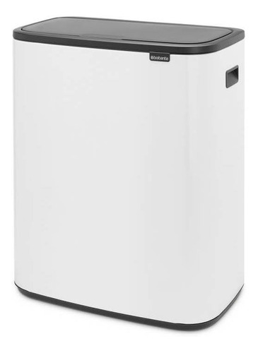 Lixeira Bo Touch Bin Em Aço 60 Litros Brabantia Branca