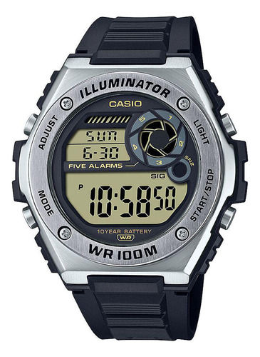 Relógio Masculino Casio Digital Preto Mwd-100h-9avdf