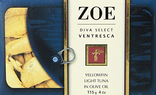 Tuna Zoe Diva Seleccionar Ventresca En Aceite De Oliva, 4 Oz