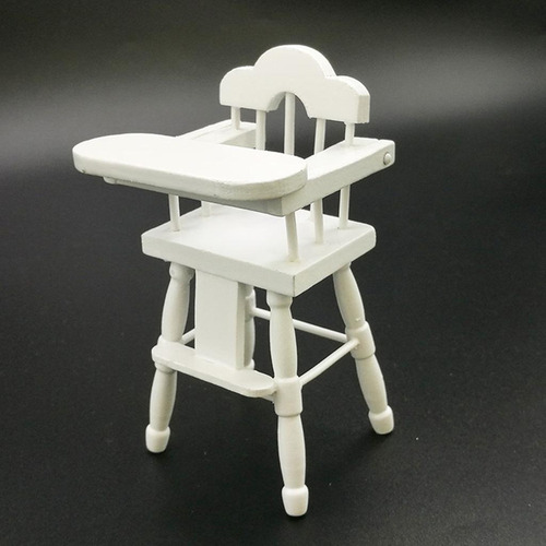 . 1/12 Pequeña Sala De Cuna En Miniatura Simulado Mecedora Y