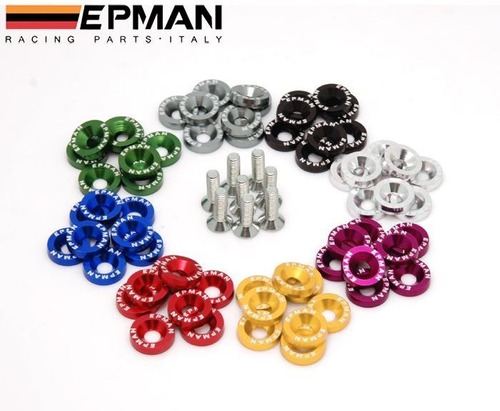 Imagen 1 de 7 de Arandelas Anodizada Aluminio Moto Auto Atv 6mm M6 Epman X8
