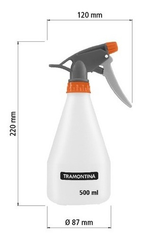 Imagen 2 de 7 de Pulverizador Fumigador Manual 0.5 Litros Jardín Tramontina