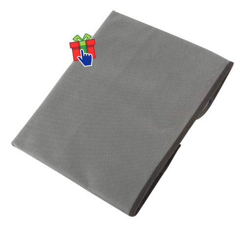 Imagen 9 de 10 de Set X2 Organizadores Ropa Cama Tela Cierre 60x45x30cm