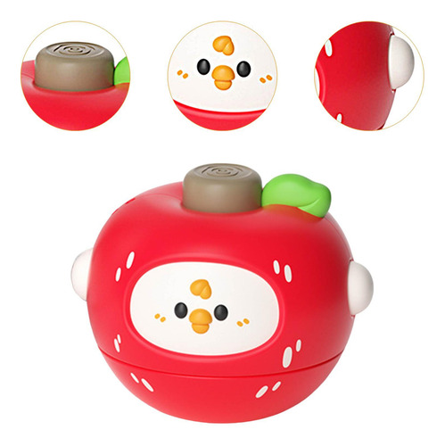 Peonza Giratoria Con Forma De Fruta Para Niños, Manzana