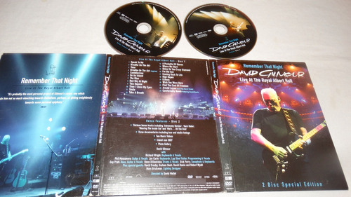 David Gilmour Dvd  Remember That Night Live At The Royal Al