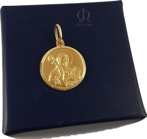 Dije San Benito Macizo Oro 18k Garantia