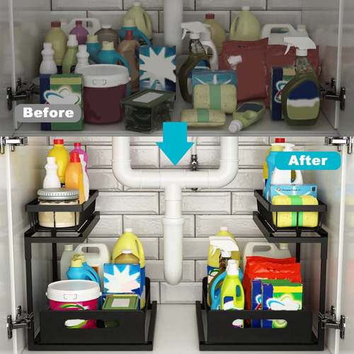 *para Organizador Under Sinks, Organizador De Gabinete