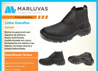 botina marluvas com cadarço