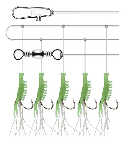 Luminoso Señuelo De Pesca Con Anzuelo Para Camarones Con Anz