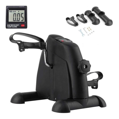 Mini Bicicleta Preta Com Monitor Wct Fitness