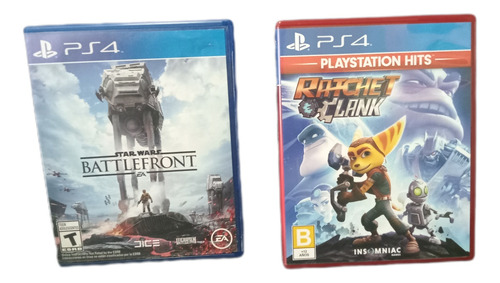 Playstation 4 Duo Pack Star Wars + Ratchet & Clank Fisicos  (Reacondicionado)