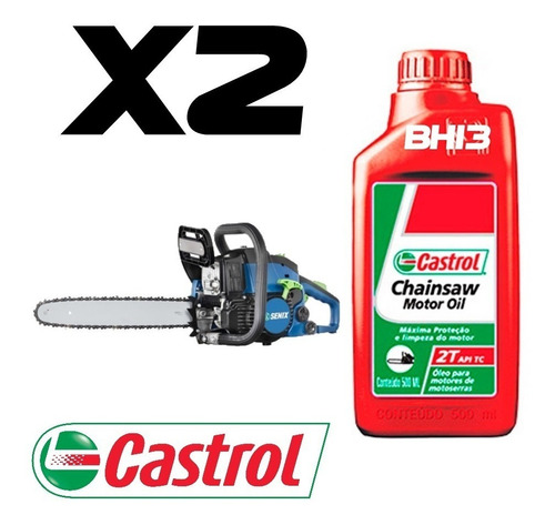 Oleo Castrol Gasolina 2t Motosserras, Geradores Chainsaw C/2