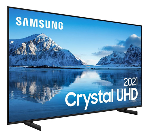 Imagem 2 de 7 de Smart Tv Samsung 50 4k Wi-fi Tizen Crystal Un50au8000gxzd