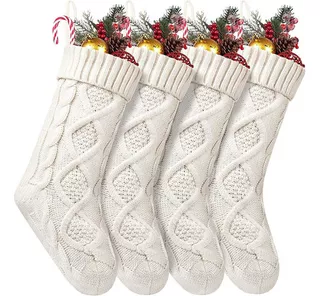 4 Pack Christmas Stockings For Family Parties