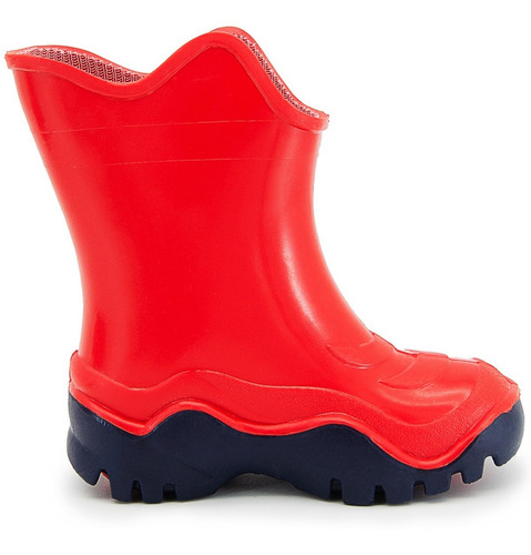 Bota Lluvia Niño Bubble Gummers Moon Rojo Marino 13-21