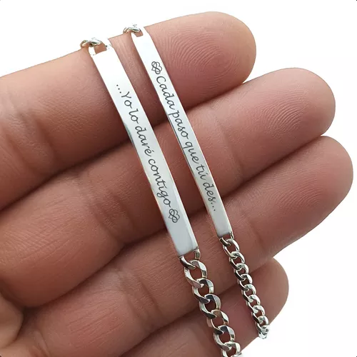 Pulseras Personalizadas de Plata - Entrega en sólo 5 Días!