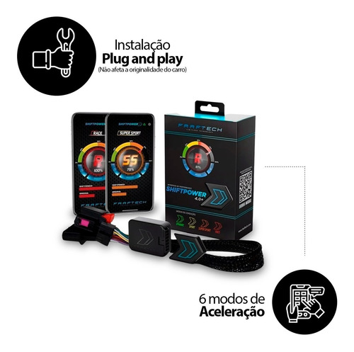 Imagem 5 de 5 de Power Shift Chip De Potência Acelerador Plug Play Bluetooth