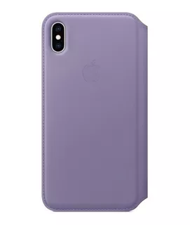 Protector Original Apple Leather Folio iPhone XS Max Lilac