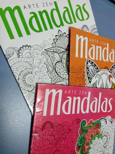 Imagen 2 de 3 de Mandalas X 3 Arte Zen Animales Murales Naturaleza P/pintar