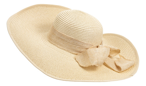 Sombrero De Paja Con Protección Solar Al Aire Libre Para Muj