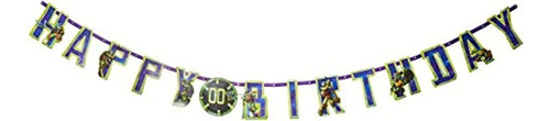 Teenage Mutant Ninja Turtles Jumbo Banner Con Edad Pegatinas