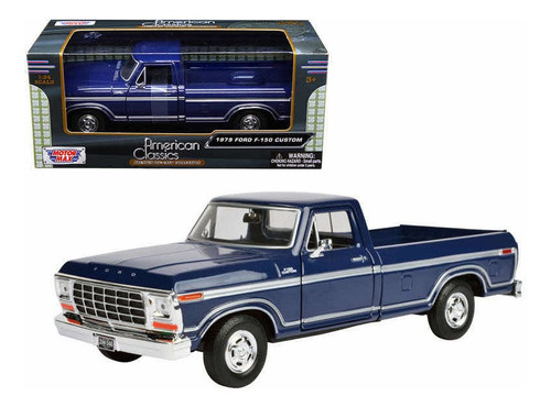 1/24 1979 Ford F-150 Pick Up Azul Motor Max