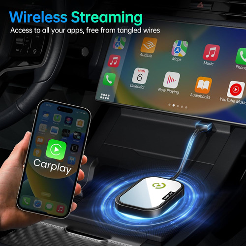 Adaptador Inalámbrico Carplay Para iPhone, Convierte Autos
