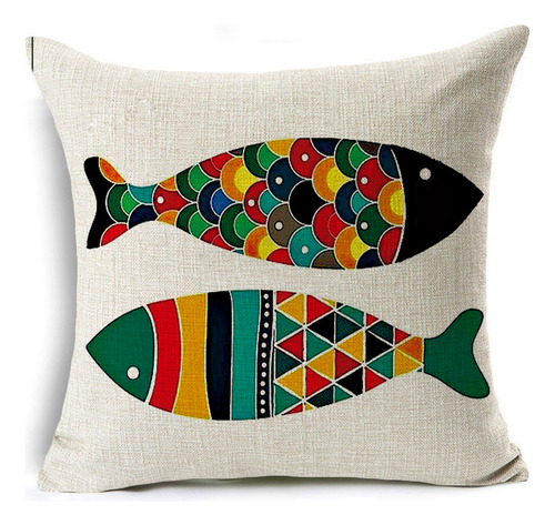 Funda De Almohada De Pescado 4pcs, Funda De Cojín