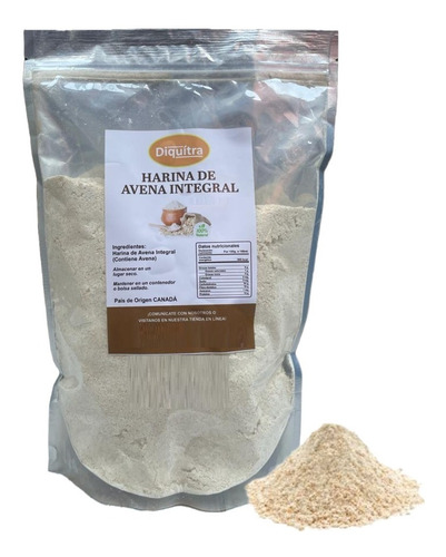 Harina De Avena Integral Calidad Premium 500 Gr