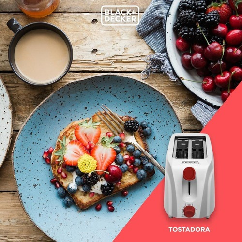 Imagen 3 de 7 de Tostadora Black+decker Tr200 Blanca 220v