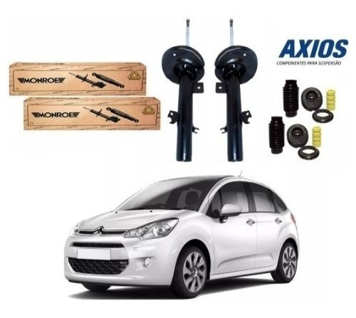 Amortecedor Dian + Kit C3 1.2 Manual 2018 2019 Monroe Axios