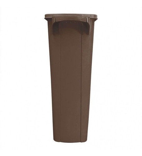 Bote Basura Slim Rectangular Beige Tapa Balancín 87 Litros