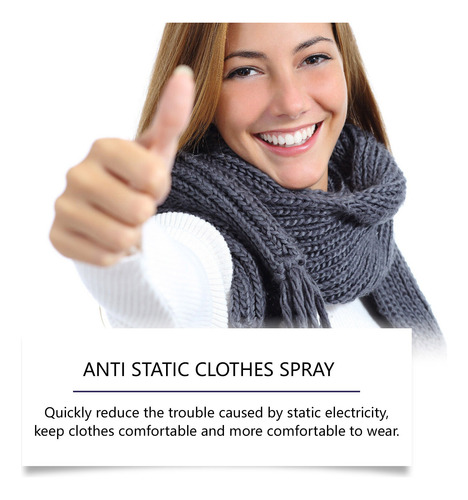 Spray Antiestático Para Ropa De 100 Ml, Protector Antiestáti