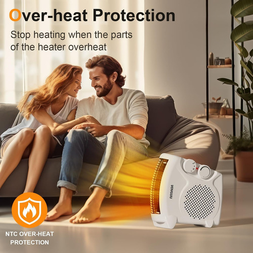 Termoventilador Calefactor Electrico 2000w Frío Calor Blanco