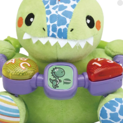 Pelúcia Dino Musical Interativo 15 Cm 752dn - Fenix Baby