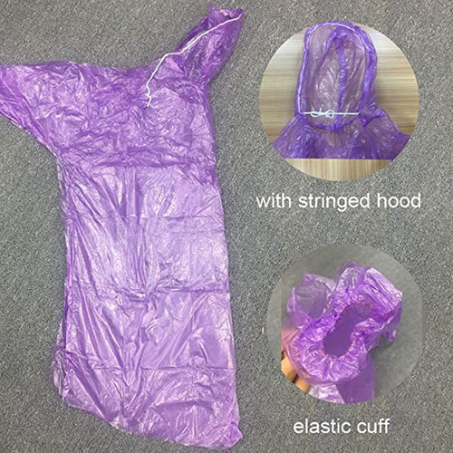 50 Ponchos De Lluvia Desechables Para Acampar Al Aire Libre