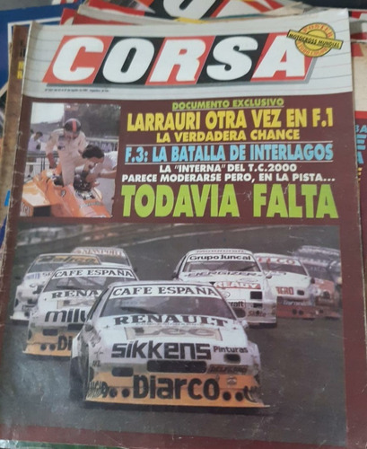 Revista Corsa Parabrisas N1207 Agosto 1989 Para Colección