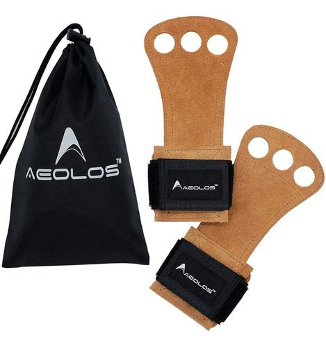 Aeolos Leather Gymnastics Handgrips-ideal Para Gimnasia, Pul