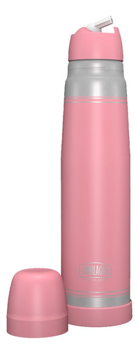 Termo Matero 1l Lumilagro Luminox Inoxidable Rosa Pastel