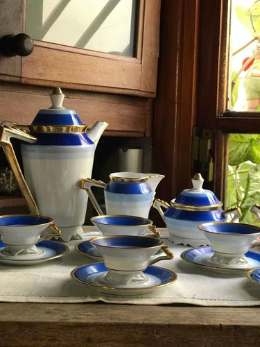 Juego De Café De Porcelana Alemana Volkstedt