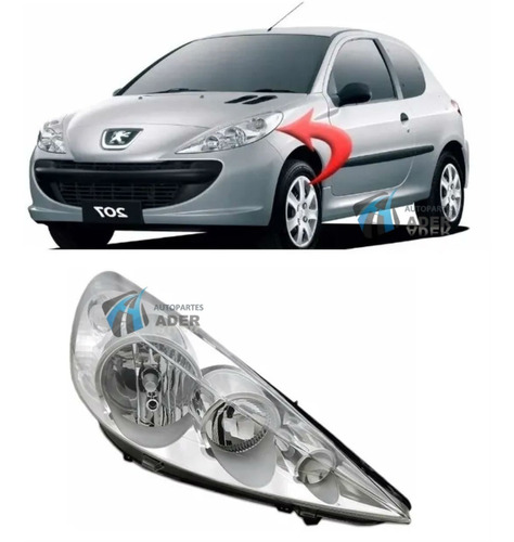 Optica Peugeot 207 Compact 2008 En Adelante