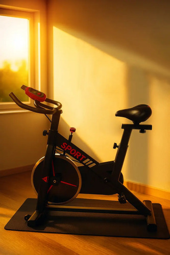 Bicicleta Spinning Gaw Sport GW-001BK Inércia 6kg Preto