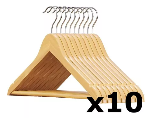 Set 15 perchas madera 43cm - Productos - Tendencia Única