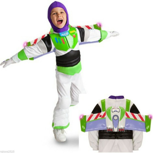 Fantasia Buzz Lightyear C/ Luz Disney Toy Story 3 A 4 Anos