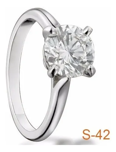 Anillo Solitario Diamante 25 Punto Compromiso MercadoLibre