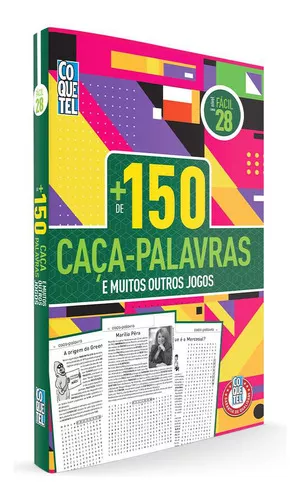 Livro 28 ) Coquetel Caça Palavras - Nível Fácil - Ed. Coquetel