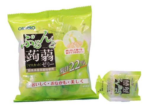 Imagen 4 de 5 de Orihiro Galatina Japonesa Sabor Uva Blanca