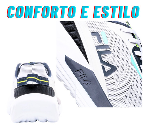 Tênis Diffusion Fila Masculino Corrida Confortável Macio