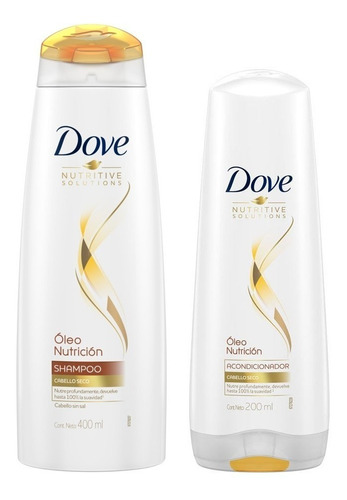 Shampoo Dove  Oleo Nutrición 400 Ml + Acondicionador 200 Ml